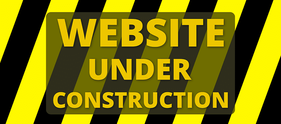 Warnschild für Website in Bau Website erstellen München